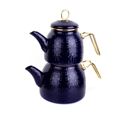 Bambum Crystal Selection Yıldız Emaye Çaydanlık Lacivert - BAMBUM