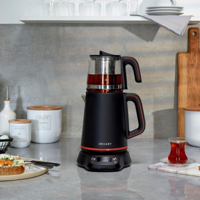 Dexart Perfect Tea Dijital Çay Makinesi Siyah Çelik - 4