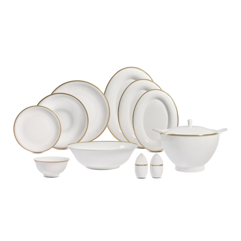 Evaliza Buckhingam Gold 60 Parça 12 Kişilik Yemek Takımı - 6