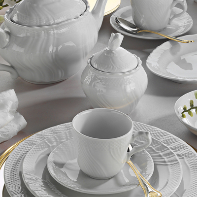 Evaliza Caserta White 6 Kişilik 36 Parça Kahvaltı Takımı - EVALIZA