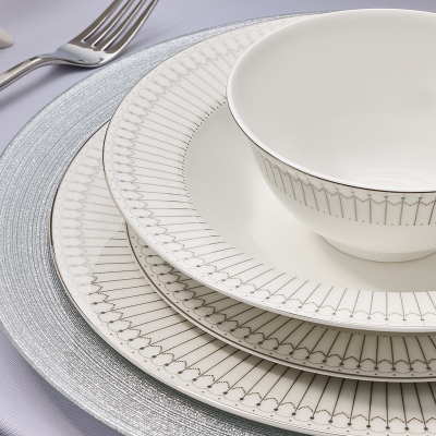 Evaliza Charm Platin 60 Parça 12 Kişilik Yemek Takımı - 3