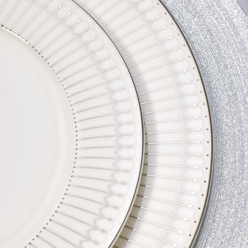 Evaliza Charm Platin 60 Parça 12 Kişilik Yemek Takımı - 4