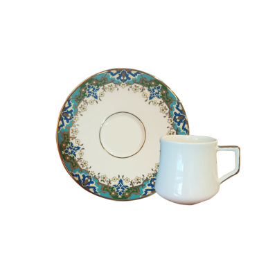 Evaliza Çini 6 Kişilik Çay Fincan Takımı 130 ml - EVALIZA
