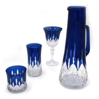 Evaliza Maskeli Küpeli Mavi Set 37 Parça - EVALIZA