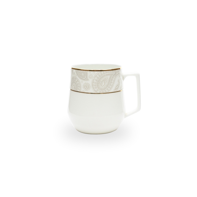 Evaliza Paisley Gold Mug 350 ml - 1