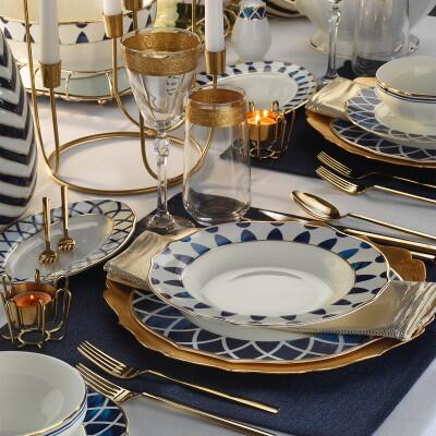 Evaliza Poetica Yemek Takımı Arya Mavi 61 Parça - EVALIZA