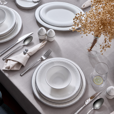 Evaliza Serenity Platin 85 Parça 12 Kişilik Yemek Takımı - 2