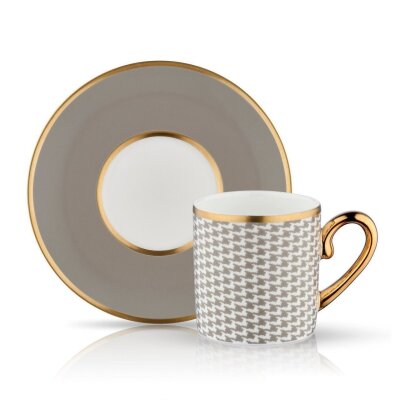 Evaliza Eva Sonia Kahve Set 6 Parça - EVALIZA