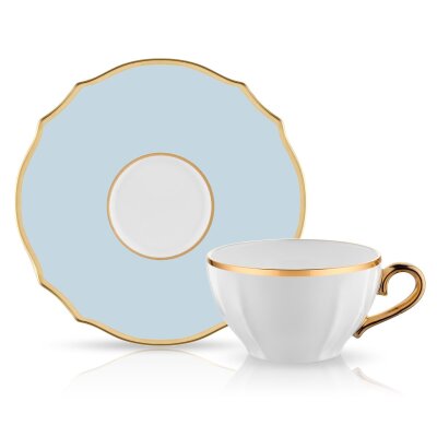 EValiza Poem Çay Fincan Seti 6 Lı Mavi - EVALIZA