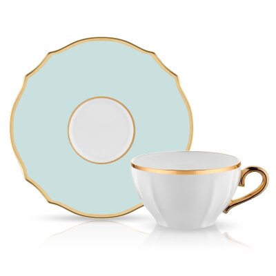 Evaliza Poem Çay Fincan Seti 6 Lı Yeşil - EVALIZA