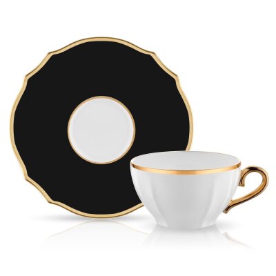 Evaliza Poem Kahve Fincan St 6Lı Siyah - EVALIZA