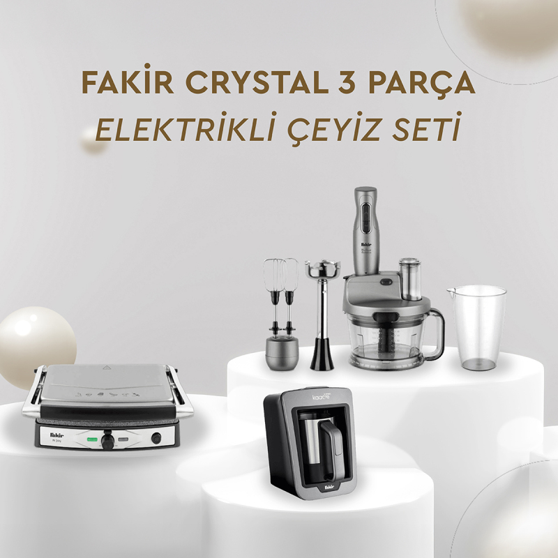 Fakir Crystal 3 Parça Elektrikli Çeyiz Seti - 1