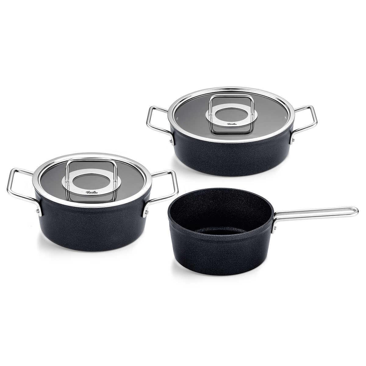 Fissler Adamant Cam Kapak 5 Parça Tencere Seti - FISSLER