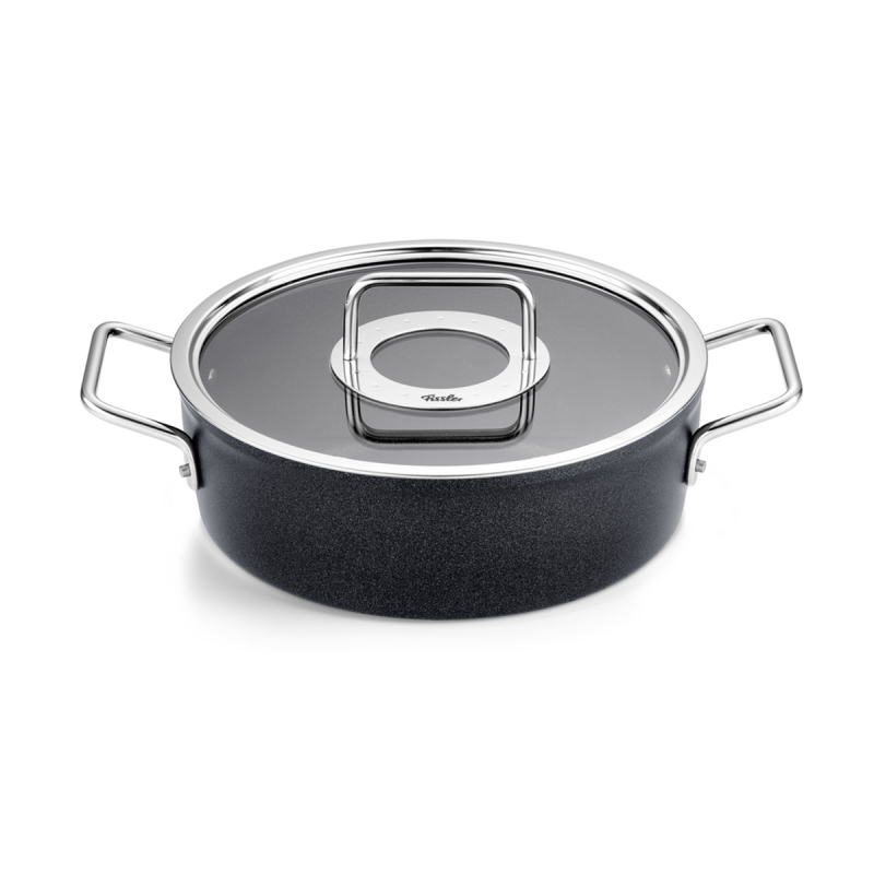 Fissler Adamant Cam Kapak Kısa Tencere 24 cm - 1