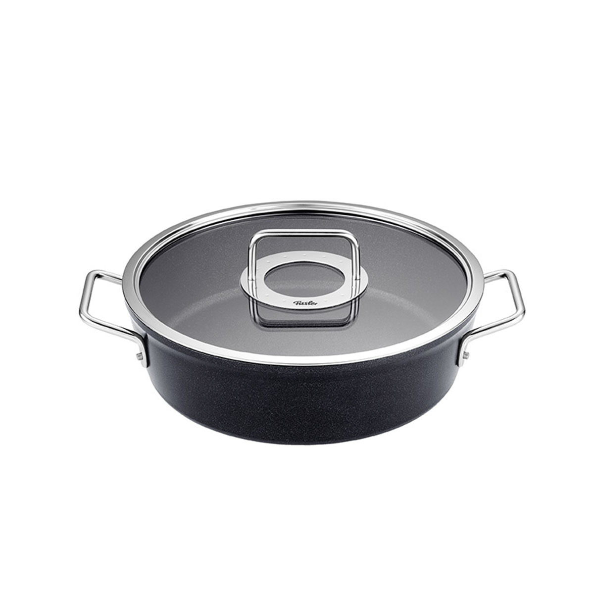 Fissler Adamant Cam Kapak Kısa Tencere 28 cm - FISSLER