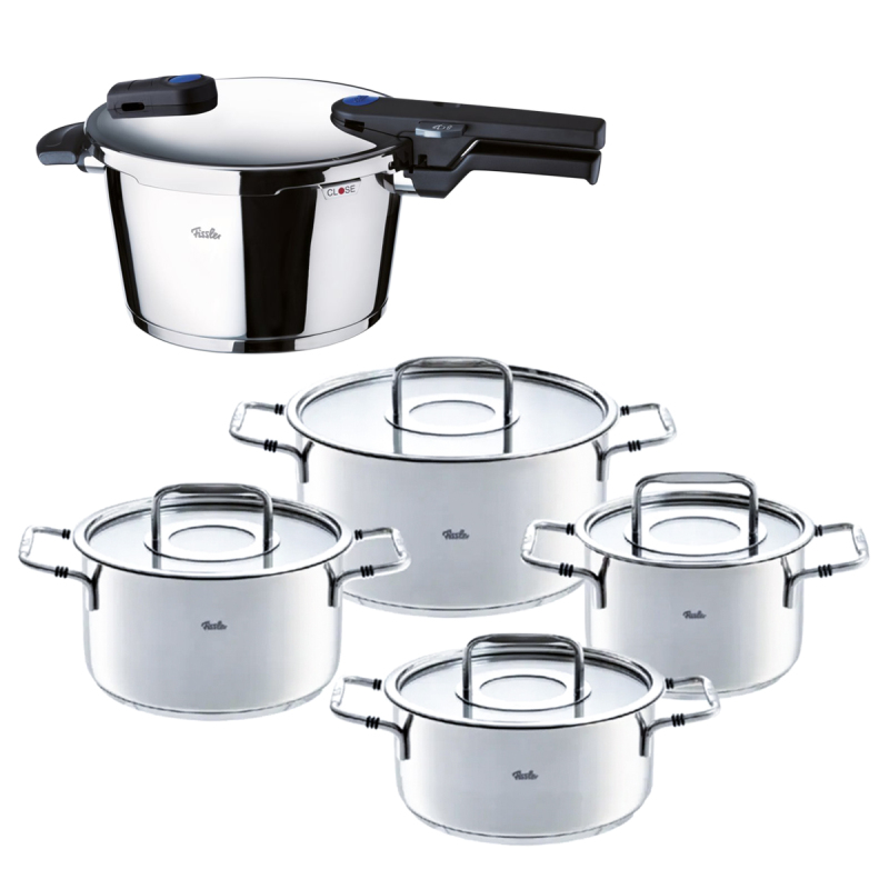 Fissler Bluepoint 4,5 Litre Düdüklü + 4 Parça Bonn Tencere Seti - 1