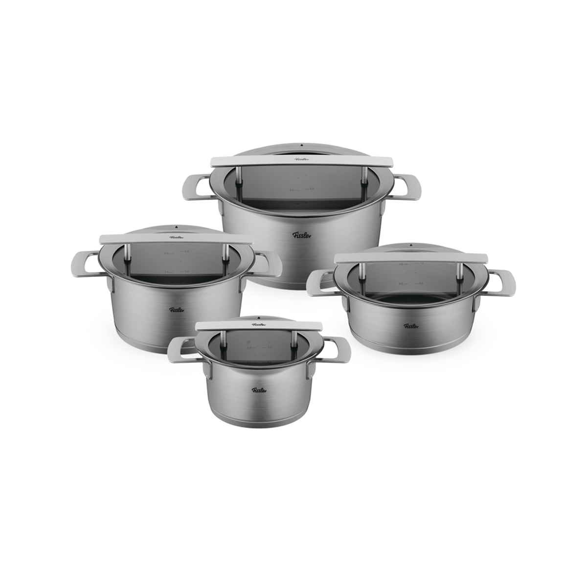 Fissler Phi Collection Cam Kapak 8 Parça Tencere Seti - FISSLER