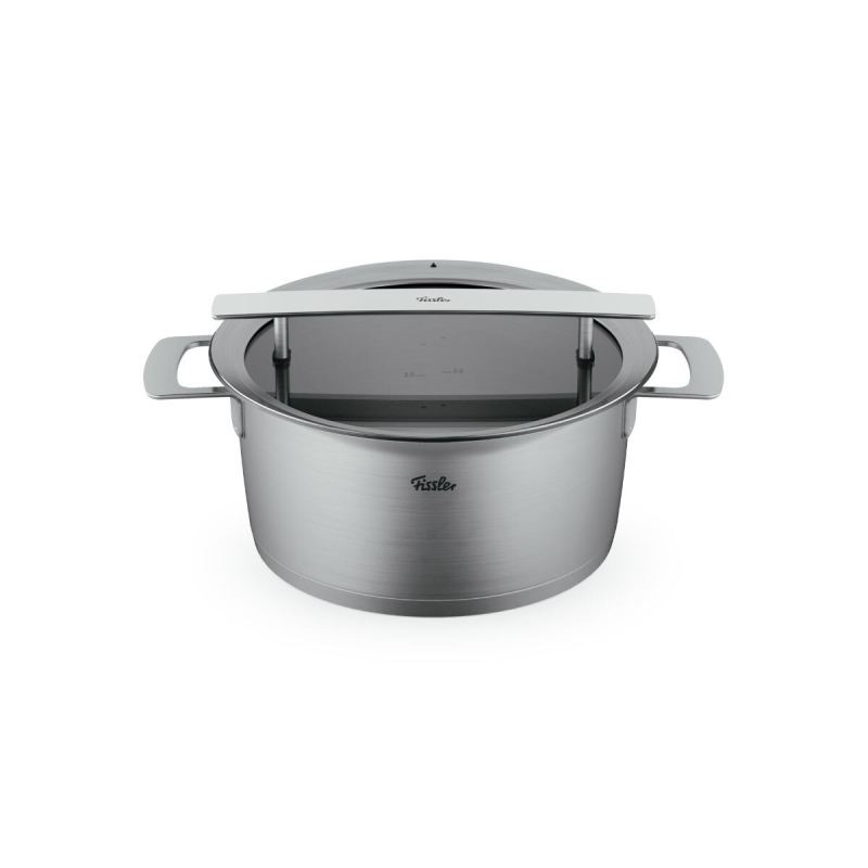 Fissler Phi Collection Cam Kapak Kısa Tencere 24 cm - 1