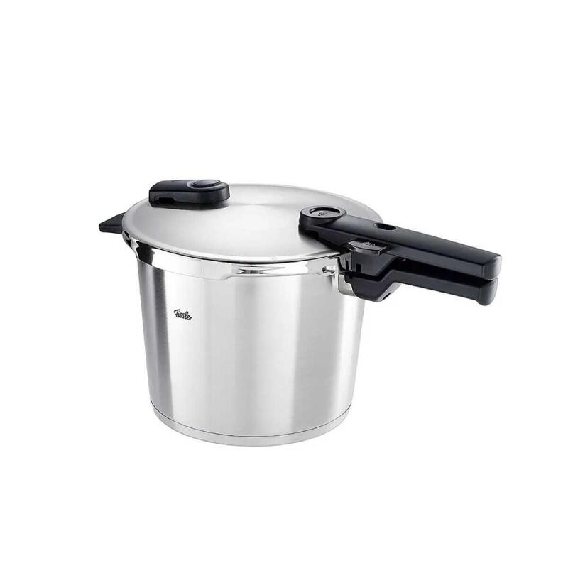 Fissler Vitaquick Premium 4,5 Litre Düdüklü Tencere + Kırmızı Cenit Tava Set - 2