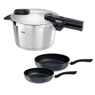 Fissler Vitaquick Premium 4,5 Litre Düdüklü Tencere + Tava Set - Fissler