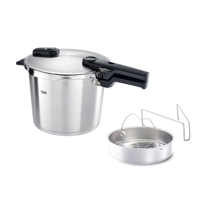 Fissler Vitaquick Premium 6 Litre Düdüklü Tencere + Buharda Pişirme Aparatı - 1