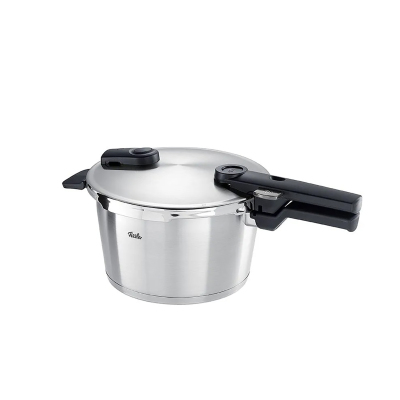 Fissler Vitaquick Premium 6 Litre Düdüklü Tencere + Kırmızı Cenit Tava Set - 2
