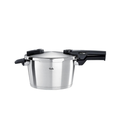 Fissler Vitaquick Premium 6 Litre Düdüklü Tencere + Kırmızı Cenit Tava Set - 3