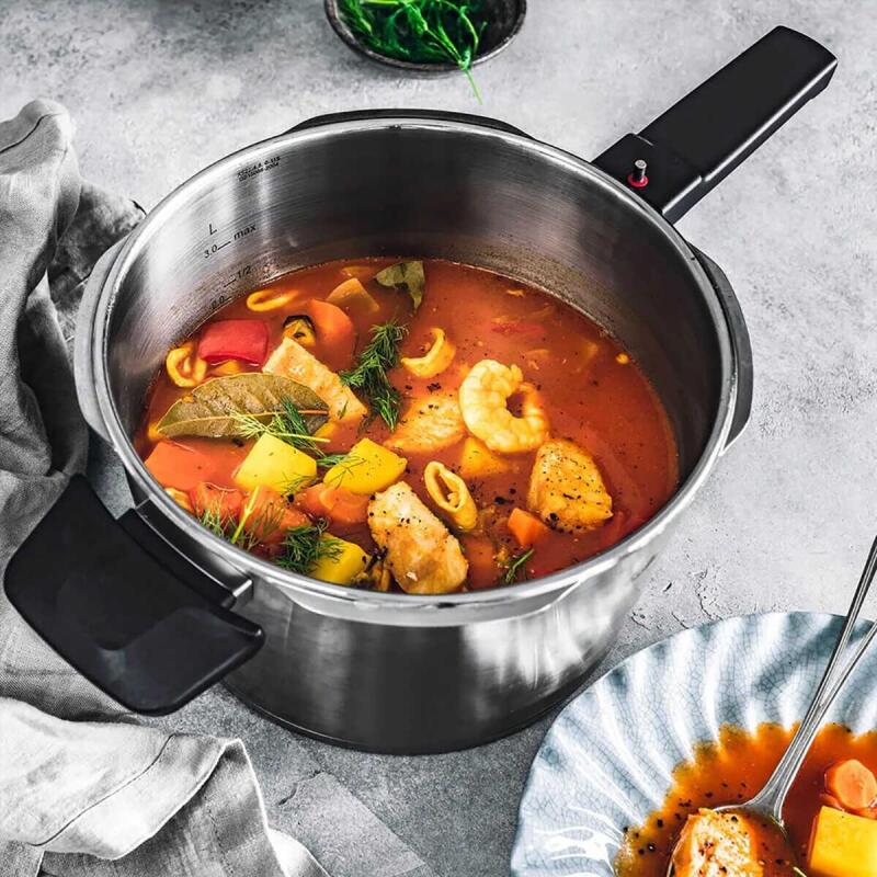 Fissler Vitaquick Premium 8 Litre Düdüklü Tencere + Buharda Pişirme Aparatı - 6