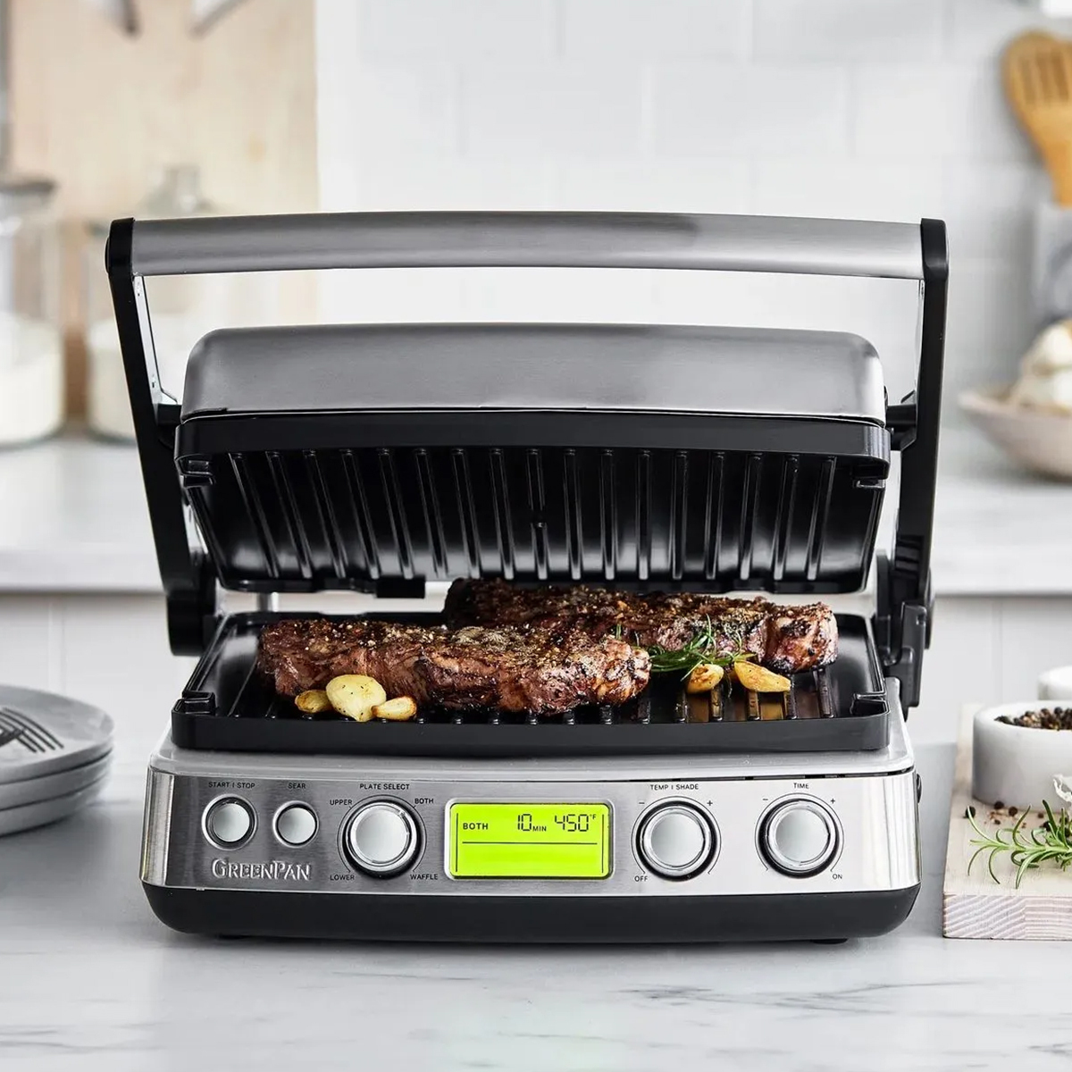 Greenpan Elite Grill Tost Makinesi İnox - GREENPAN