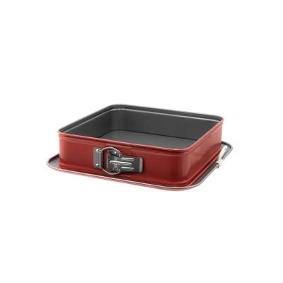 Guardini Kare Kelepçeli Kek Kalıbı Kırmızı 24 Cm - GUARDINI