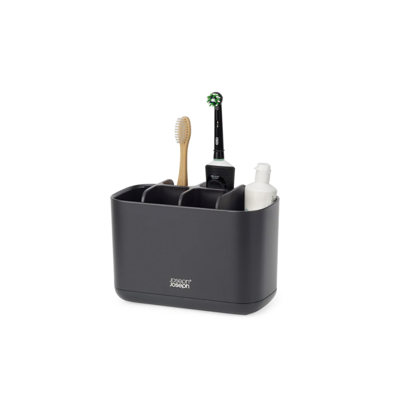 Joseph Joseph EasyStore Büyük Diş Fırçalık Siyah - 4