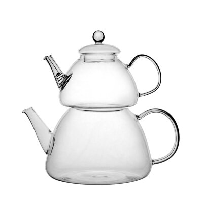 Klt Cam Çaydanlık Set Küçük - KLT