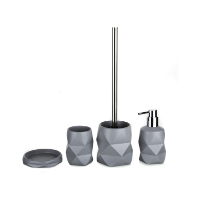 Klt Km Geo Banyo Seti Gri 4 Parça - KLT