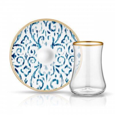 Koleksiyon Dervish Çay Seti 6'lı Nomad Kobalt - KOLEKSIYON