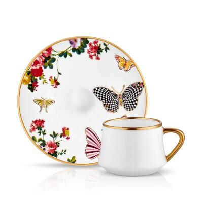 Koleksiyon Sufi Türk Kahve Seti 6'lı Mariposa - KOLEKSIYON