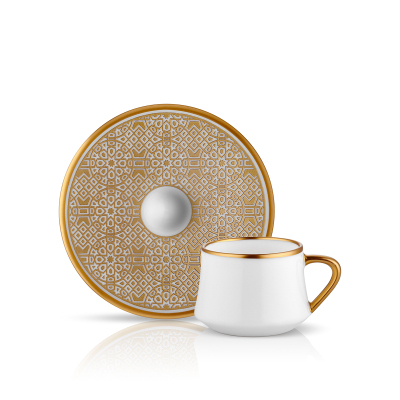 Koleksiyon Sufi Türk Kahvesi Seti 6'lı Osmanlı Altın - KOLEKSIYON