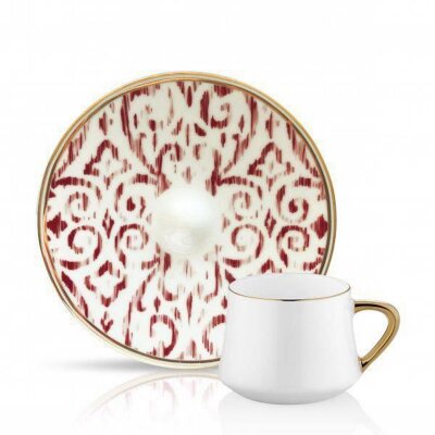 Koleksiyon Sufi Türk Kahvesi Seti Nomad Bordo - KOLEKSIYON