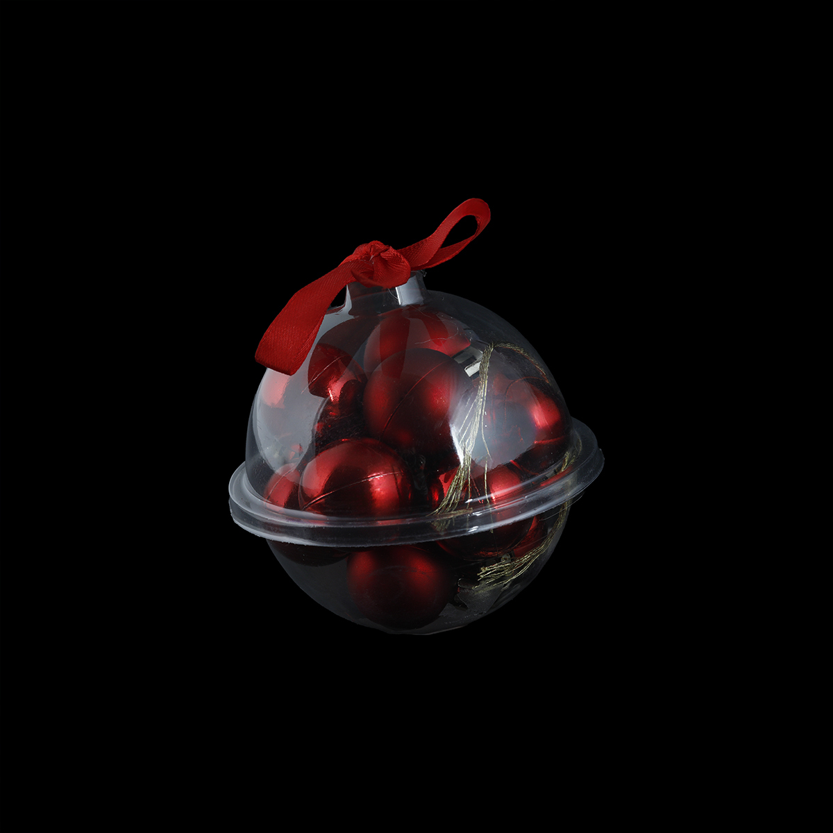 Koopman New Year 12 Parça Yılbaşı Topu Red 30 mm - KOOPMAN