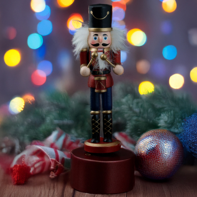 Koopman New Year Nutcracker Müzik Kutusu 22 cm - KOOPMAN