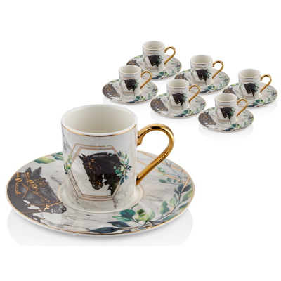 Lamedore Chiva 6'lı Kahve Fincan Takımı - LAMEDORE