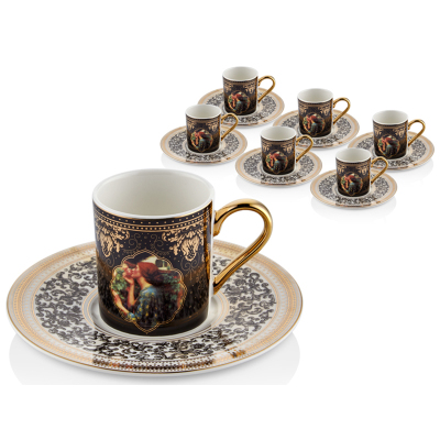 Lamedore Ladya 6'lı Kahve Fincan Takımı - LAMEDORE