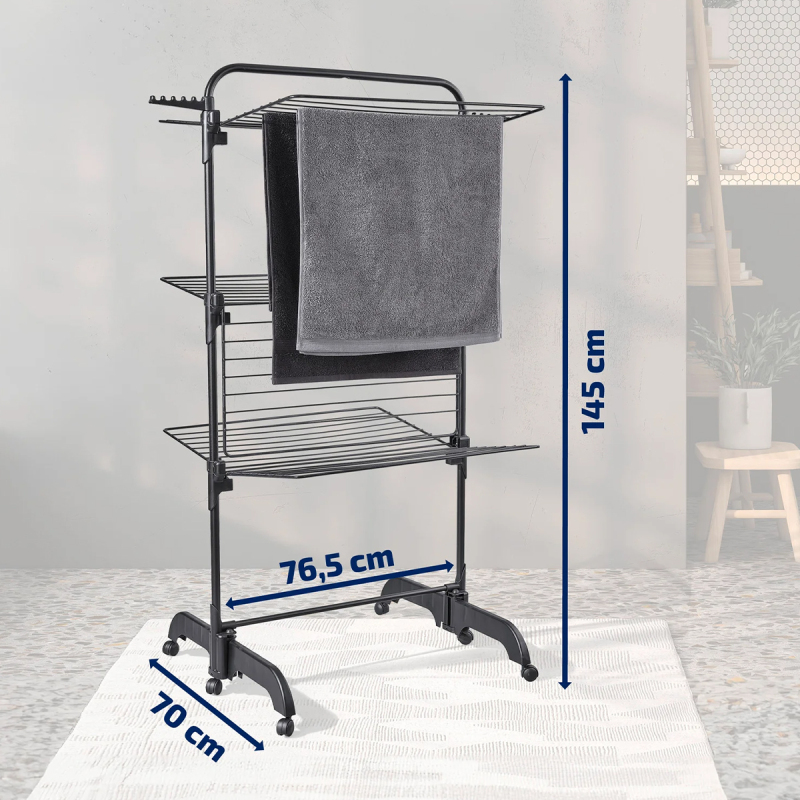 Leifheit Comfort Tower Çamaşır Kurutucu Siyah 420 - 6