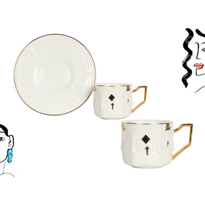 Lucky Art Illustration Black 12 Parça - LUCKY ART