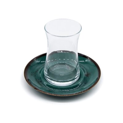 Marianna 12 Parça Beyza Çay Seti Yeşil - MARIANNA