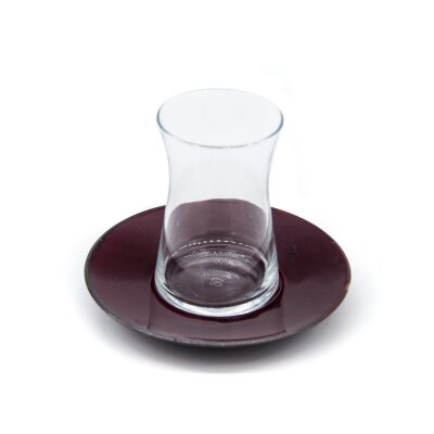 Marianna 12 Parça Heybeli Çay Seti Mürdüm - MARIANNA