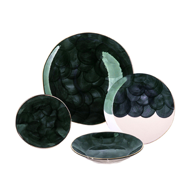 Marianna Bulut 24 Parça Yemek Seti Turkuaz - MARIANNA