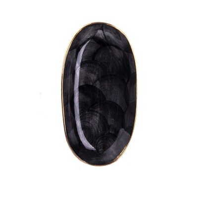 Marianna Bulut Mini Boy Kayık Tabak Siyah - MARIANNA