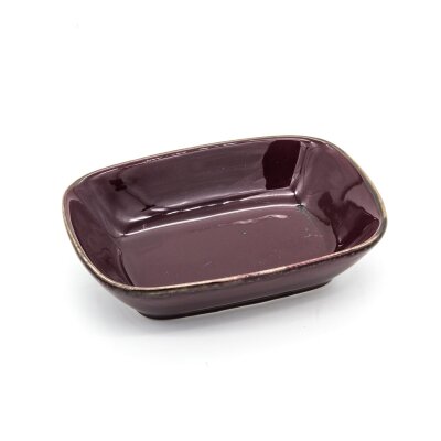 Marianna Kare Kayık Tabak Mürdüm 17 Cm - MARIANNA