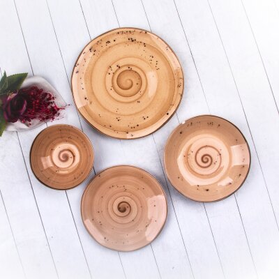 Marianna Organik 24 Parça Set Reactiv Hardal - MARIANNA