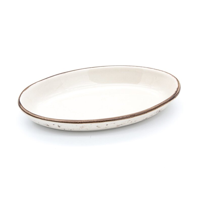Marianna Oval Fırın Kabı Cappuccino 19 Cm - 1